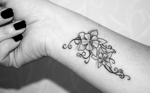 Beautiful Flower Wrist Tattoo Designs For Girls Tattoo Love