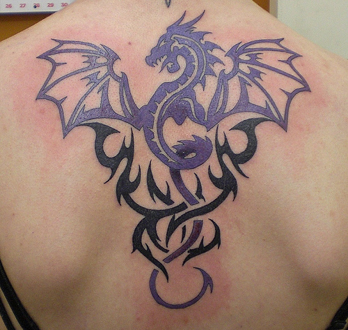 back dragon tattoos for men