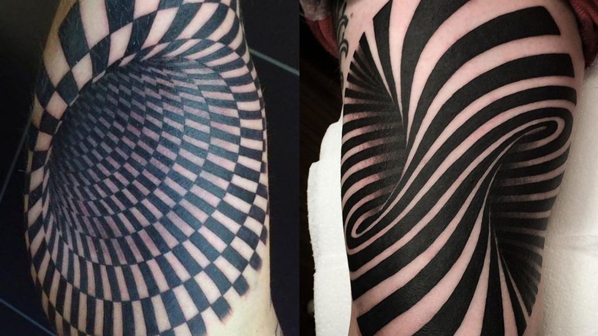 Optical Illusion Tattoo