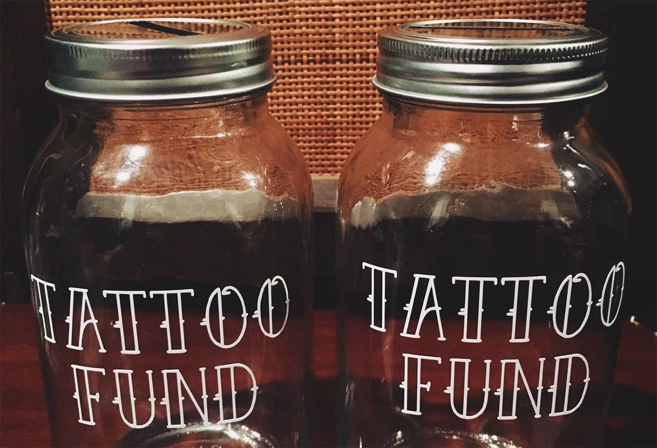 Tattoo Fund, Tattoo Savings Bank, Mason Jar Piggy Bank, Tattoo Jar, Ink Fund,  Tattoo Gifts, Gift for Tattoo Lover, Tattoo Artist - Etsy